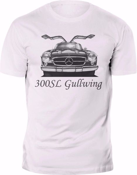 

summer style men's new футболка 300sl gullwing классического tee пользовательский ситец топы тис спорт с капюшоном hoodie