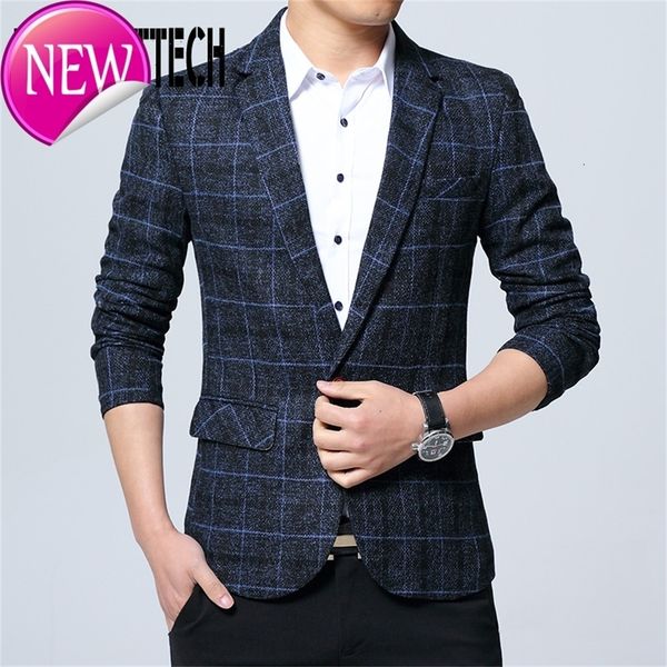 

new brand men suit blazer autumn slim fit one button suit blazer fashion formal england style mens classic wedding suit jackets, Black