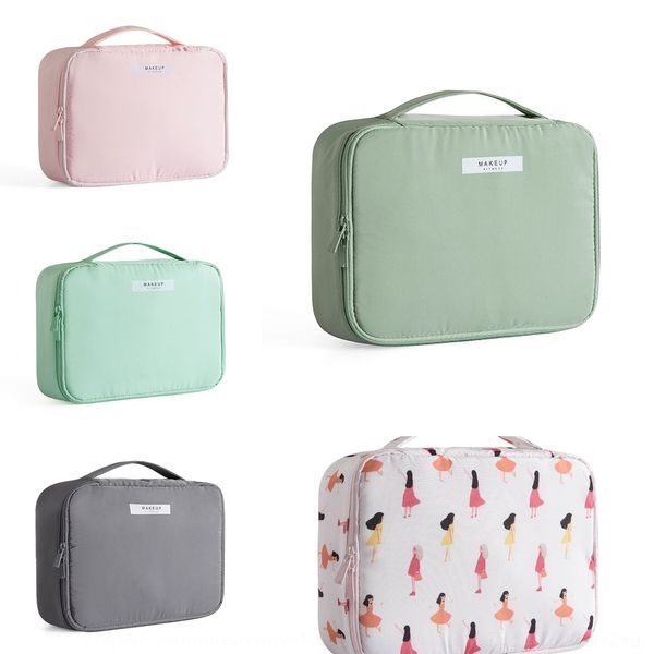 

hfxxj women's portable travel large capacity fire cosmetic cosmetic storage bag girl bag super storage net red ins heart makeup wind hm