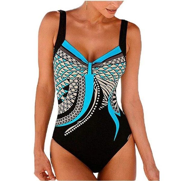 Costumi da bagno Donna Costume da bagno Push Up Costume da bagno sexy Donna Nuoto per abbigliamento da spiaggia Monokini Plus Size Costumi da bagno 3XL T200114