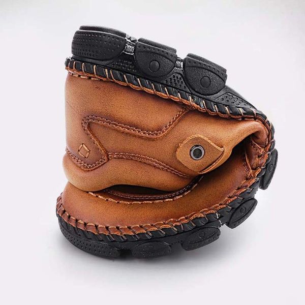 

новые дышащие мужские ботинки конструктора досуг мужской открытый популярный стиль мужской повседневной обуви работает обуви высокого качест, Black