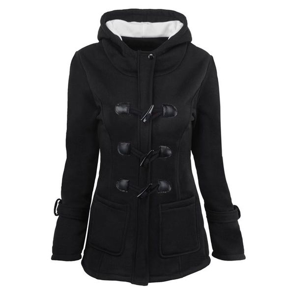 

women's down & parkas large size women winter hooded coat , autumn ms long sleeve jacket, pure color black red gray green khaki female