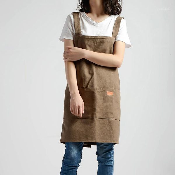 

aprons fashion female canvas skirt apron home kitchen shop coffee florist manicure workwear overalls apron1