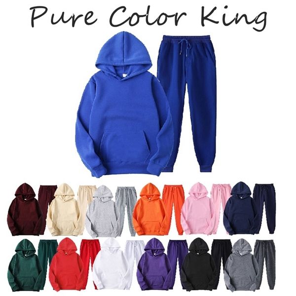 

new autumn men's solid color suit high-quality fleece sweatshirt + pants men's sportswear wicking suit men's sports suit 2012, Gray