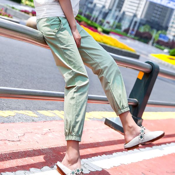 

summer fashion skinny maternity capris pants ninth length cotton mother clothes for pregnant women elastic waist pregnancy lj201118, White