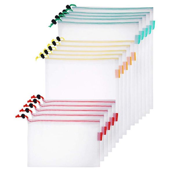 

reusable mesh produce bags washable eco friendly bag for storage fruit vegetable polyester reusable m jllmqo sinabag