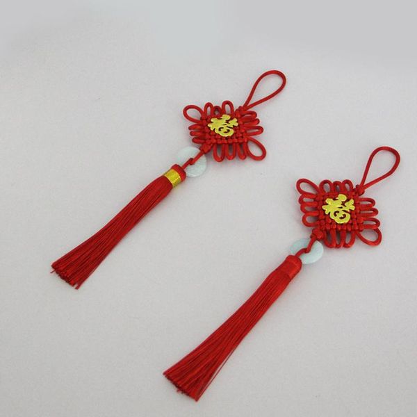 

2pc blessing chinese knots tassel keychain caps straps curtain diy jewelry making charms pendant craft accessories craft tassels h jllsqi