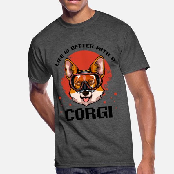 

life is better with a corgi sayings gift designers graphic t shirt leisure vintage trendy tracksuit hoodie sweatshirt