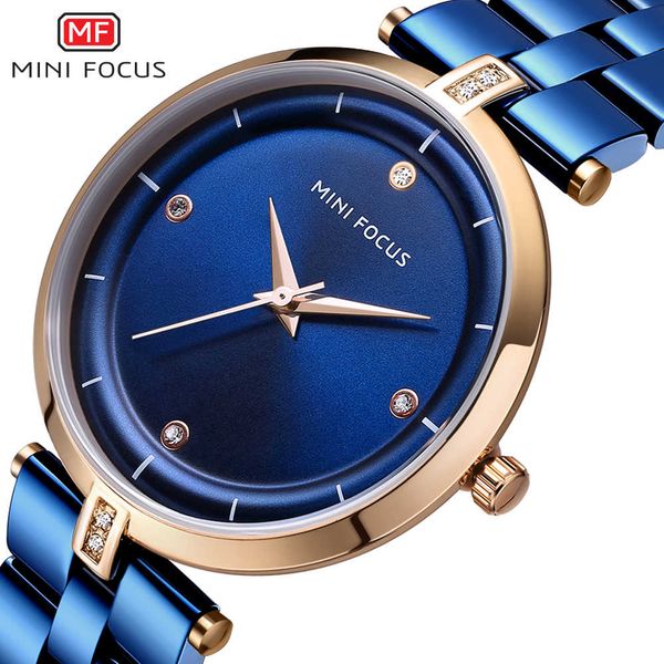 

mini focus watches women brand luxury quartz watch women fashion relojes mujer stainless steel ladies quartz wrist watches cx200723, Slivery;brown