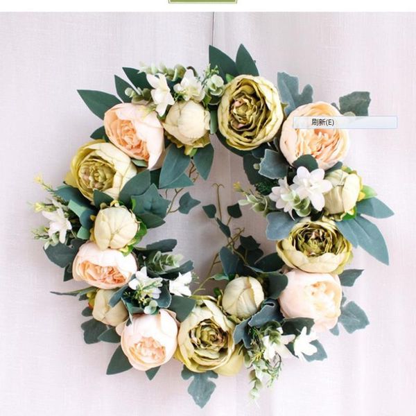 

european-style vintage style simulation of garlands door decoration artificial flower1