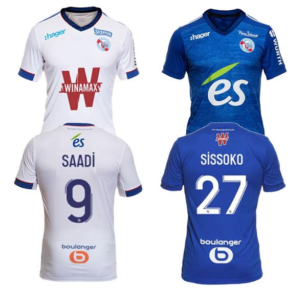 

взрослые и дети 20 21 майо страсбур футбол джерси 2020 2020 рубашки футбола djiku томассон lala mothiba сиссоко футбол jer, Black;yellow