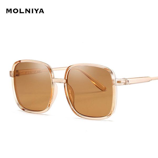 

sunglasses square women transparent gradient big frames sun glasses optical frame flat mirror eyewear, White;black