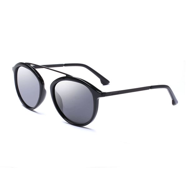 

sunglasses 2021 fashion round frame men or women, White;black