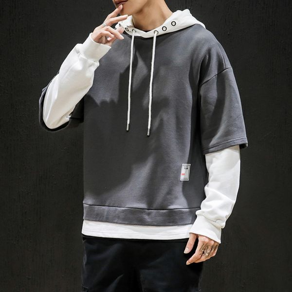 

2021 new mens sweatshirt autumn spring long sleeve sweatshirts hoodies men casual clothes plus size 5xl px13, Black