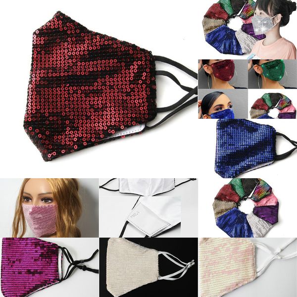 

10 style fashion face sequin masks factory dustproof washable thin breathable men and women mask gge1860 2 pb1v9