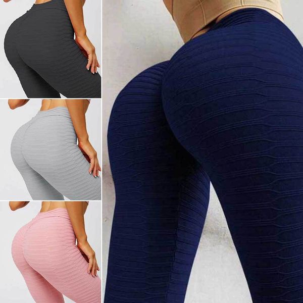 

2020 breathable hip lifting sweat absorbing jacquard yoga pants show thin and tight leggings for women, Black