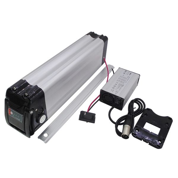 

silver fish ebike battery pack 36v 10ah 12ah 15ah 250w 500w electric bicycle batteries with 42v charger