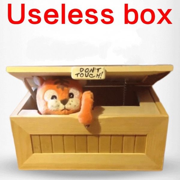 

fashion cartoon tiger useless box creative gifts gags and practical jokes funny toys for friends and kids q0115