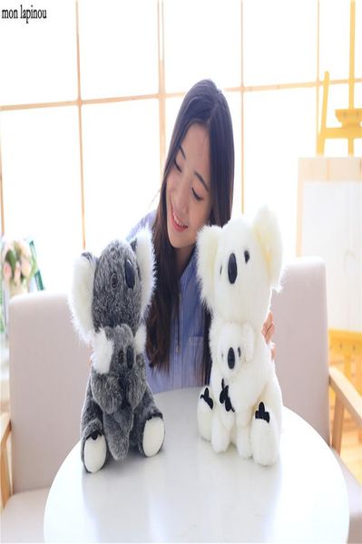 

simulation koala plush toy cute koala soft doll stuffed animal plush children toys grey white mom and kids toy drop shipping jllkej mx_home
