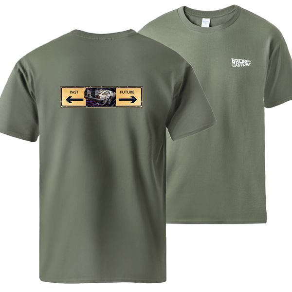 

спорт back to the future mens tshirts summer сыпучие fit спортивная tops 2020 человек вскользь 100% хлопок тренировки топ с коротким рукавом