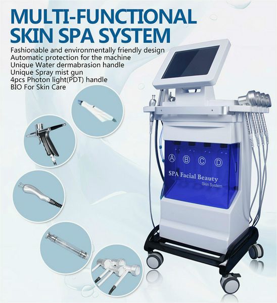 

7 in 1 hydra facial machines rf skin rejuvenaiton microdermabrasion hydro dermabrasion bio-lifting wrinkle removal hydrafacial