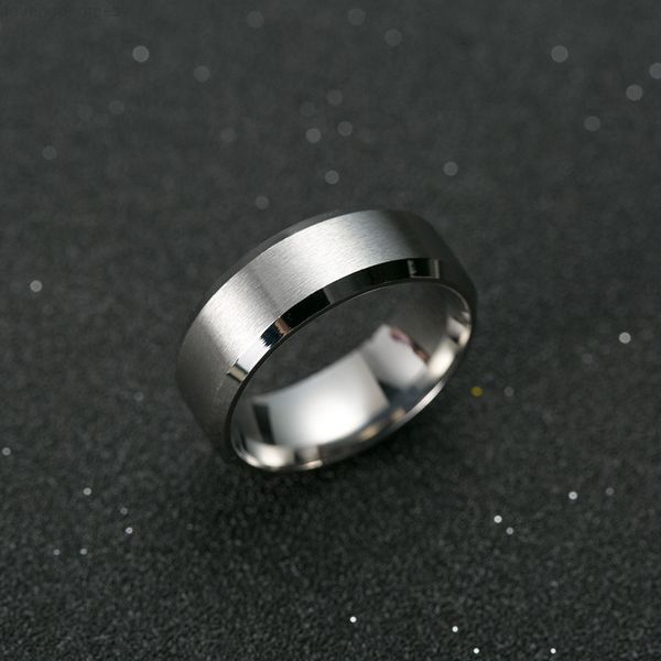 

factoryc9o3men titanium black ring, Silver