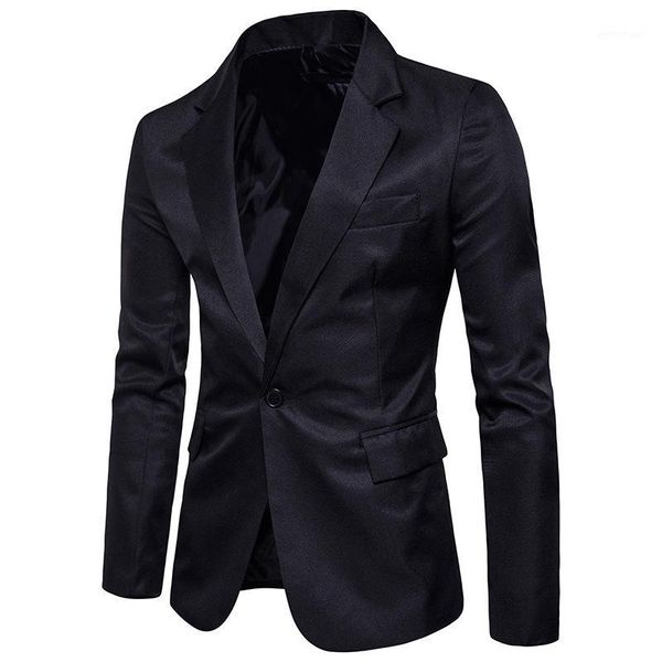

mens business casual long sleeves suit solid lapel collar slim fit blazer coat1, White;black