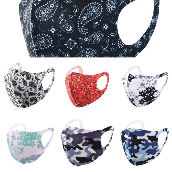 

uwca0u camo mask fashion face masks printed cartoon camouflage ice silk facemask sunscreen spring summer dustproof and b n