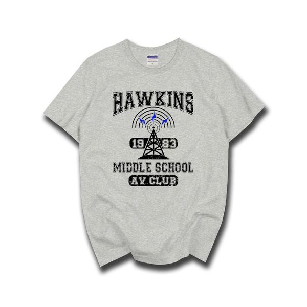 

stranger things hawkins high school av club short sleeve jersey hoodie designers t shirts sweatshirt