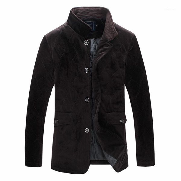 

men's jackets men jacket fashion winter thick warm pocket male single breasted men's casual slim outwear plus size 5xl1, Black;brown