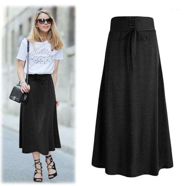 

2020 women's spring and summer black pleated skirt fashion vintage skirts casual wild high waist skirts jupe plissee femme1