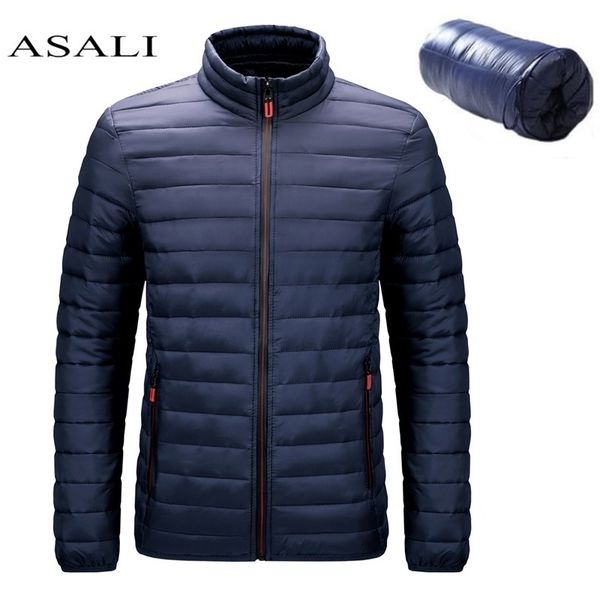 

plus size men winter coat ropa hombre mens ultra light jacket 90% white duck men's hooded portable kg-63, Black