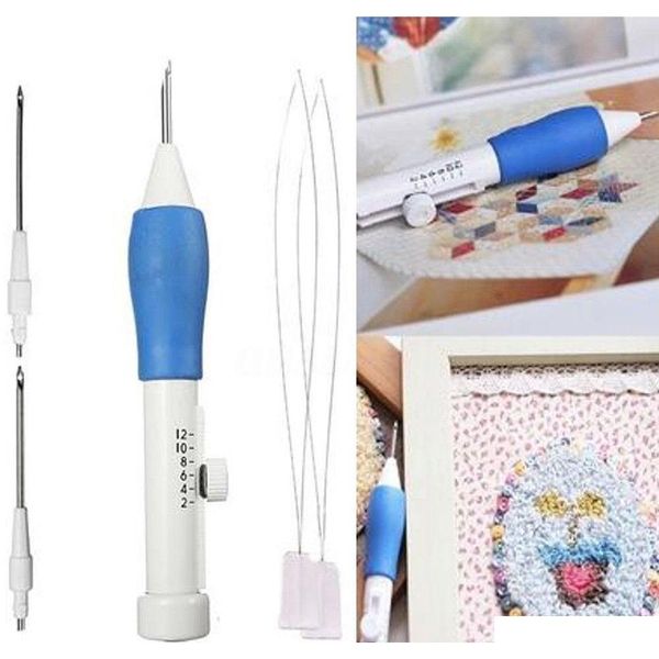 

3 size embroidery punching stitching needle sewing threader diy hand tools set micro needle pen embroid qylyqc mj_bag
