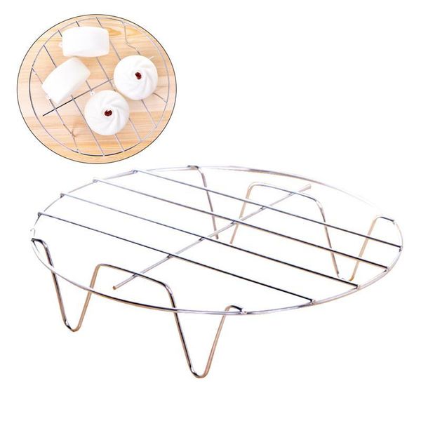 

кухонные steaming 2pcs круглый посуда steamer pot главная стенд стойки кухни стальной лоток из нержавеющей yxligl ffshop2001