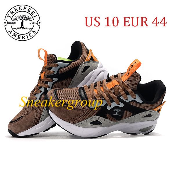 

treeperi fashion chunky 6.0 soft sole running shoes black brown us 10 eur 44 for men trainers