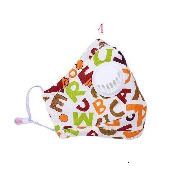 

designer kids stock face children's breathing pm2.5 filter in valve anti-fog three-layer cotton printed cartoon mask 2 qznt