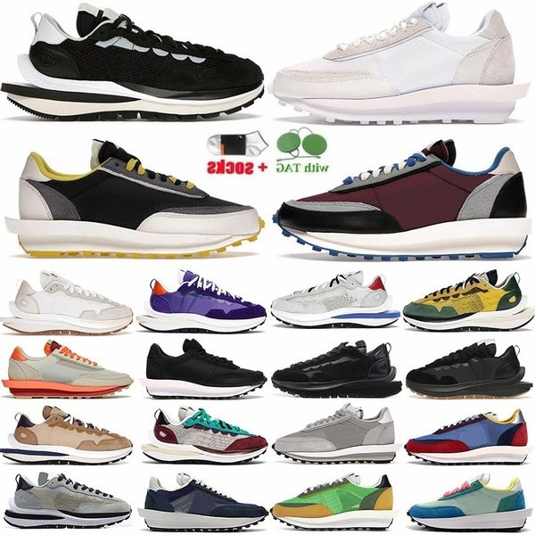 

shoes vaporwaffle casual designers shoe black white gum nylon university red maroon team royal bright citron waffle mens womens