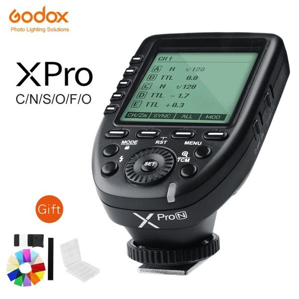 

godox xpro-c xpro-n xpro-s xpro-f xpro-o xpro-pl 1/8000s hss wireless flash trigger for fuji pentax