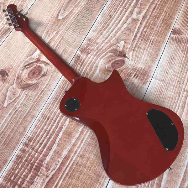 

custom 2021 grand mm armada left handed electric guitar in yellow red color