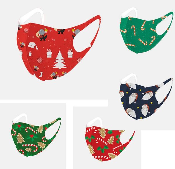 

christmas children ice cotton designer masks christmas tree snowman santa claus pattern kids mask xmas decoration