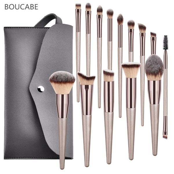 

4-14pcs makeup brushes set for foundation powder blush eyeshadow concealer lip eye make up brush with bag cosmetics beauty tools 201007