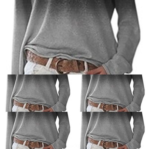 

lxnr color shirts women fashion leisure sleeve long casual blouse long america street solid t shirts loose european tank women clothes