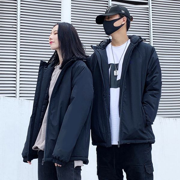 

женщины пуховики 2020 зимние ветровки осень зима верхняя одежда женская пальто с капюшоном куртки letter pattern мужские топы оптом, Black;brown