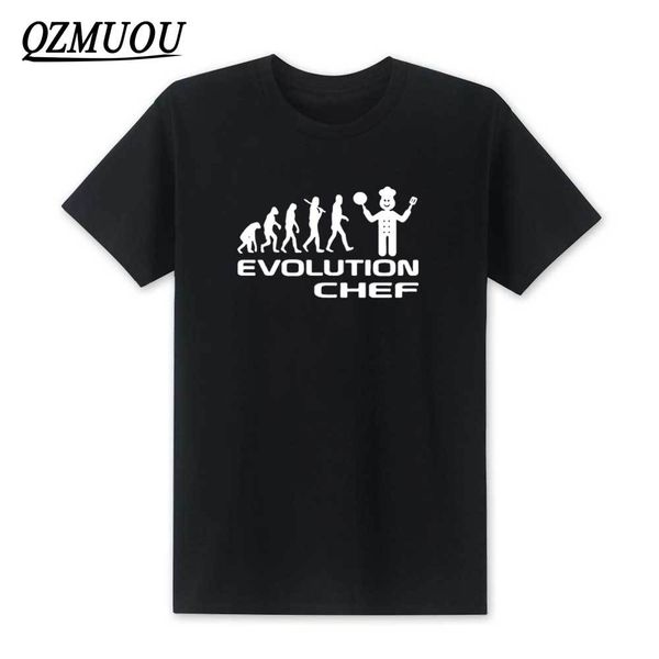 

new evolution of a chef cooking men's funny novelty short sleeve tee camisetas hombre xs xxl sport hooded sweatshirt hoodie men t shirt