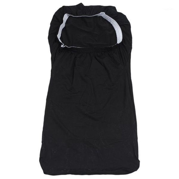 

chair covers solid color soft polyester spandex dining stool cover slipcover black1