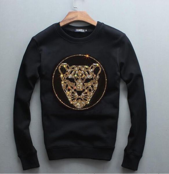 

2021 new hip hop men and women winter design male hoodies sweatshirts diamonds casual hoodie 6o9t, Black
