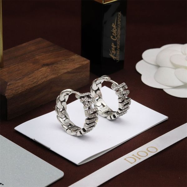 

circle earrings new red brilliant diamonds small, Golden