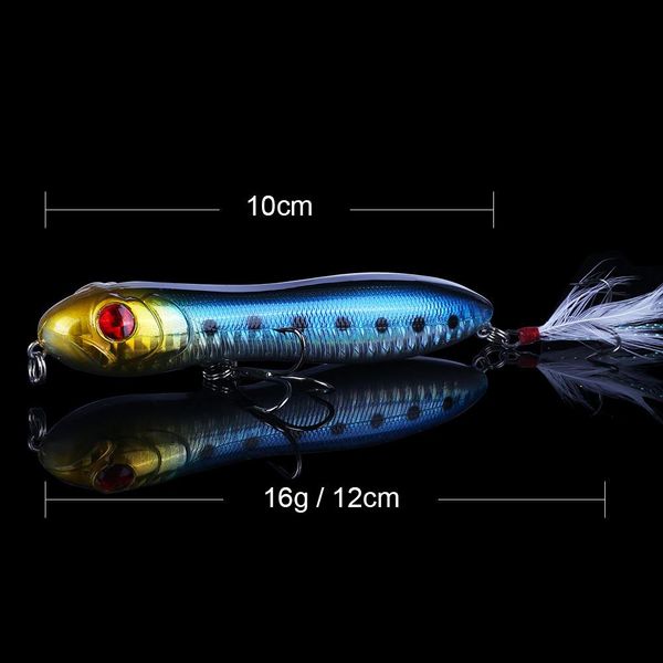 

qxo lure shad minnow whopper plopper vobler 7/10cm wobbler popper bait winter ring fishing ocs wobbler for trolling surface jllcng