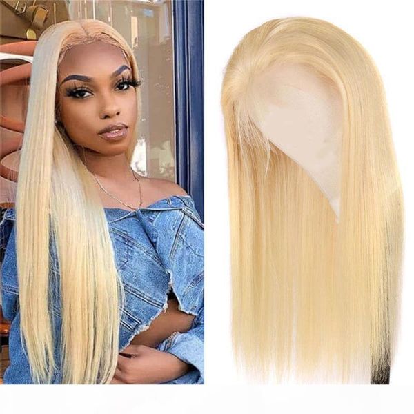 

#613 full lace wigs with baby hair glueless brazilian natural long straight blonde color 8-20 inch human virgin hair lace front wig, Black;brown