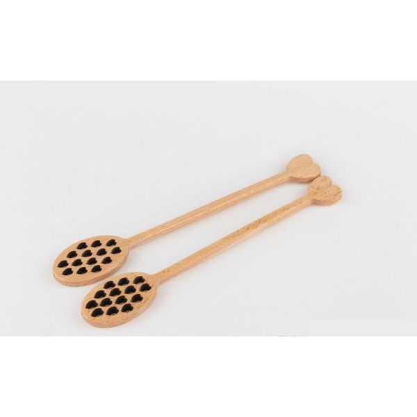 

cute hollow out love shaped wooden honey stick wood honey spoon stick dipper stirrer flatware accessories k qylrrv my_home2010